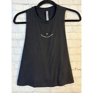 Vuori Women’s Black Muscle Tee Tank Size Small Investment In Happiness